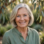 Portrait of Margie Thorne, WellAheadLife movement contributor, with short silver-blonde hair and a warm smile.